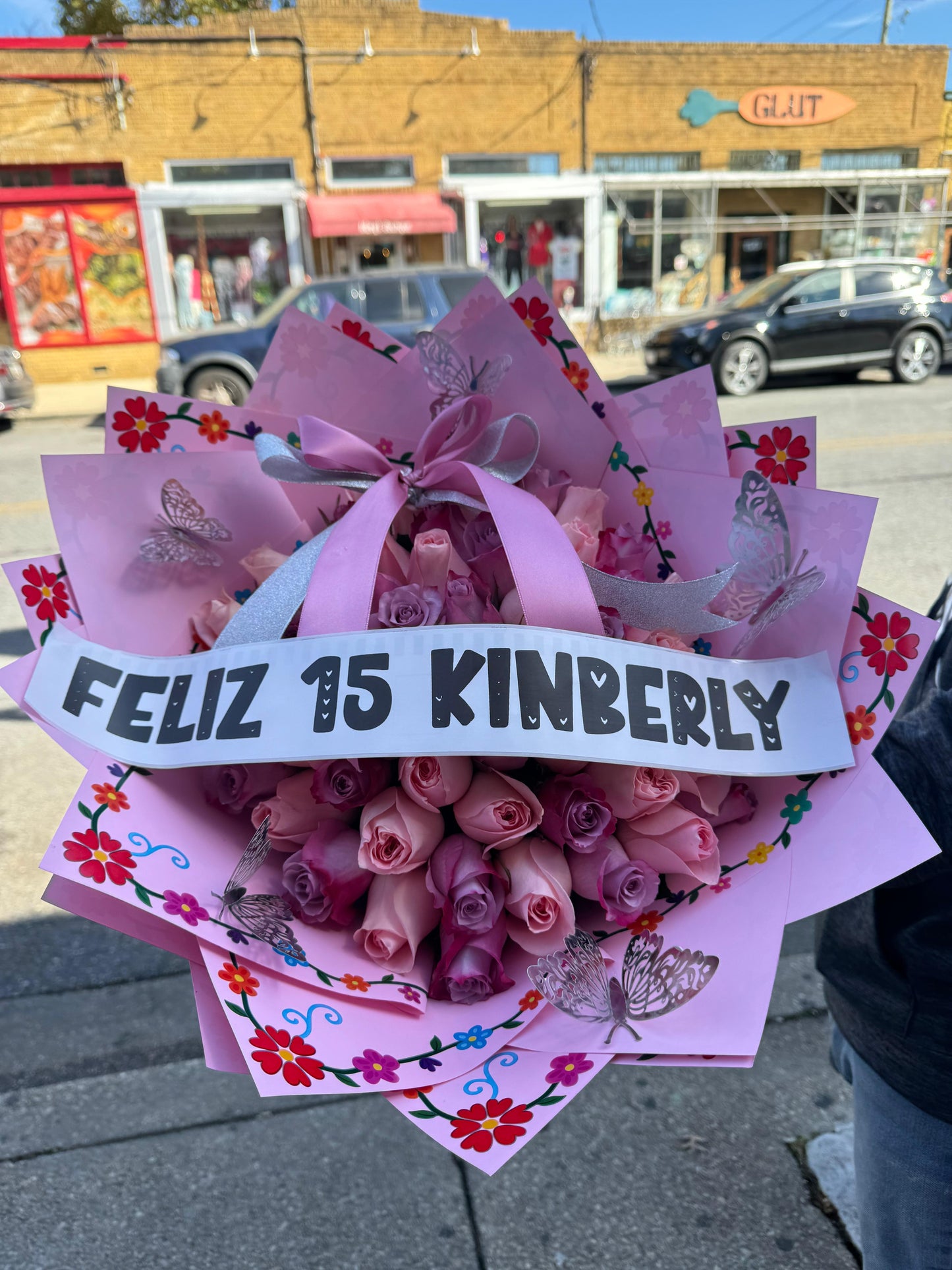 Ramo de rosas rosas