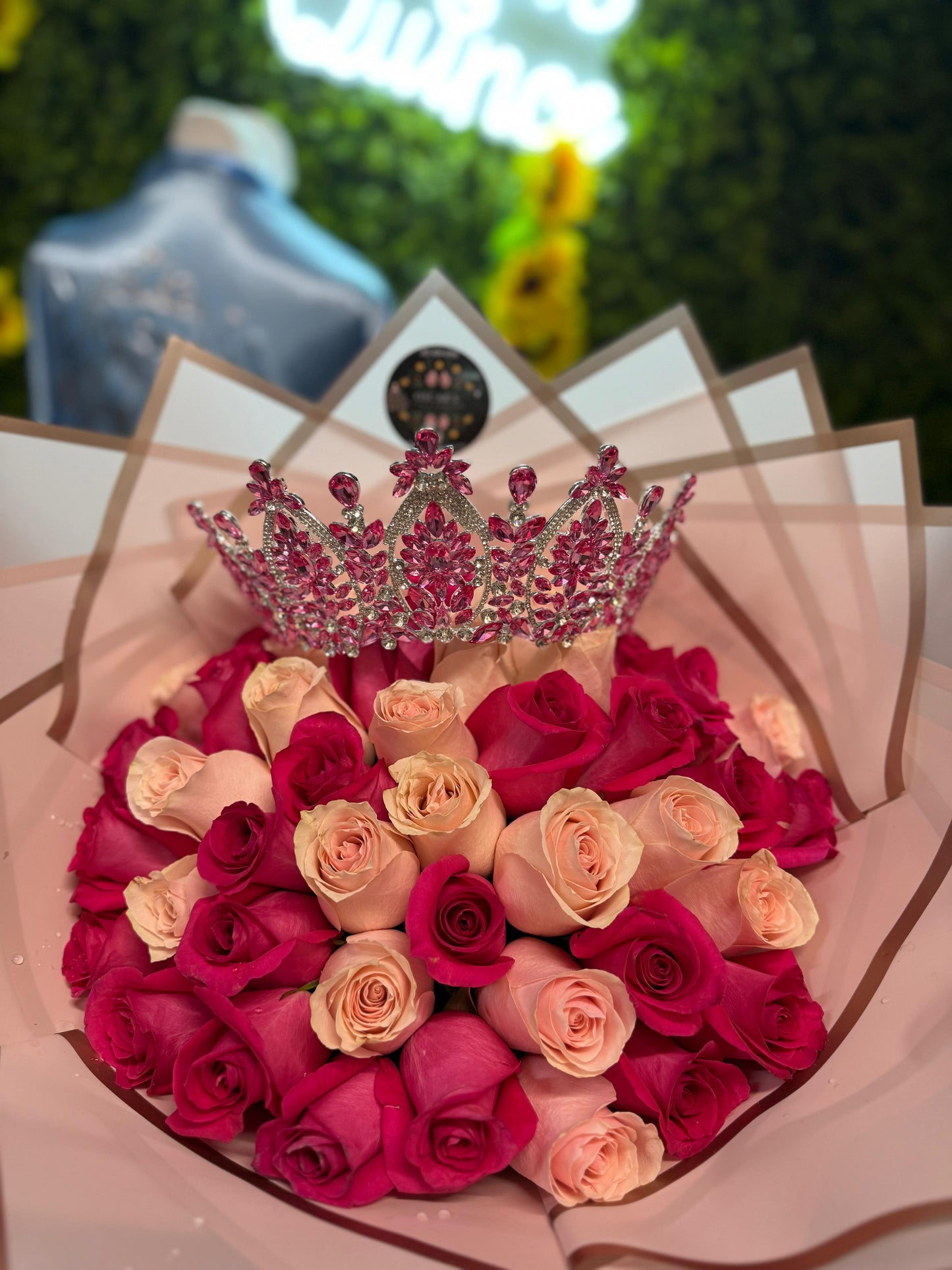Ramo buchón de rosas