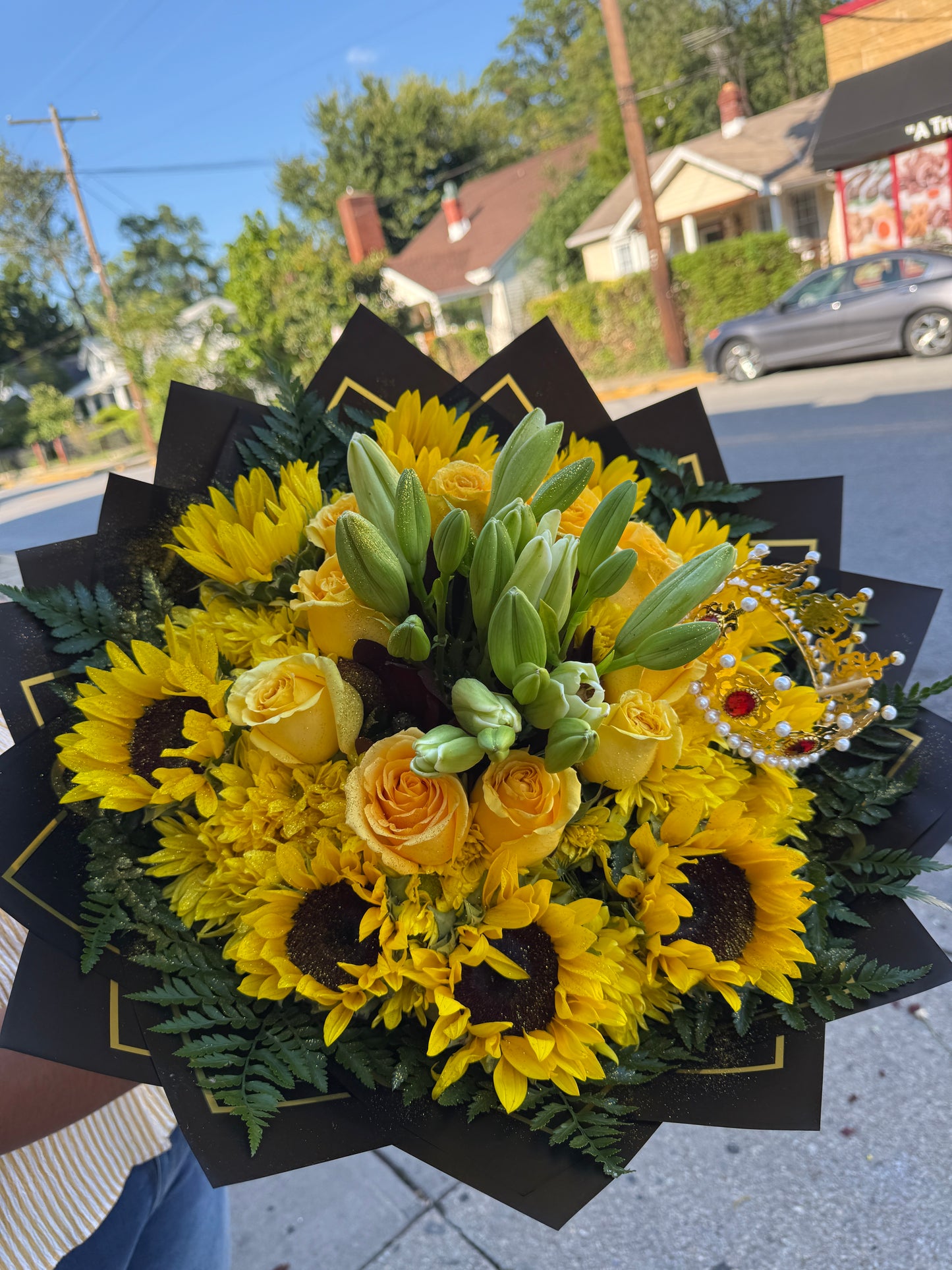 Buchón con flores  amarillas