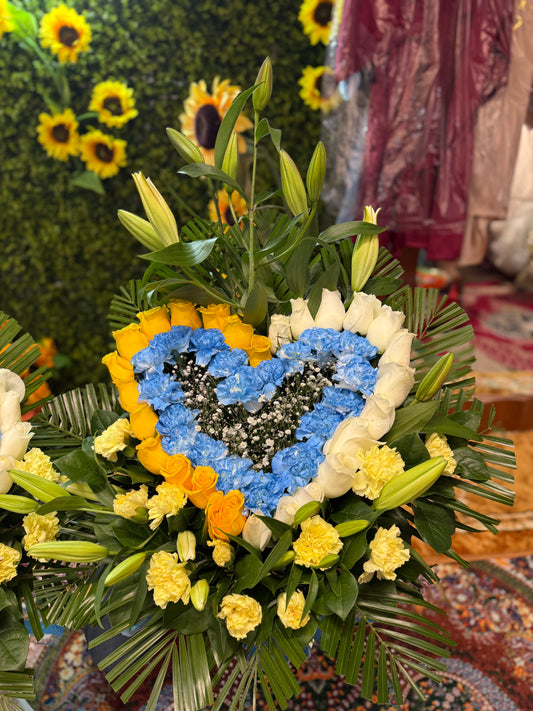 ARREGLO DE CORAZÓN COLOMBIANO