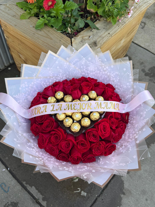 Buchón rojo CORAZÓN FERRERO (MOTHERS DAY)